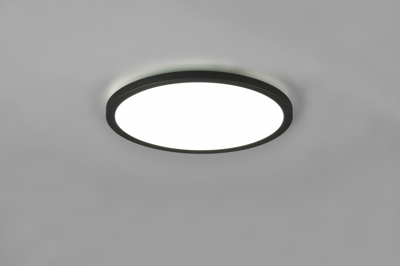 Plafoniera Aureo, RL, 29x2.5 cm, 18W, 1x SMD, plastic, negru mat - imagine 7
